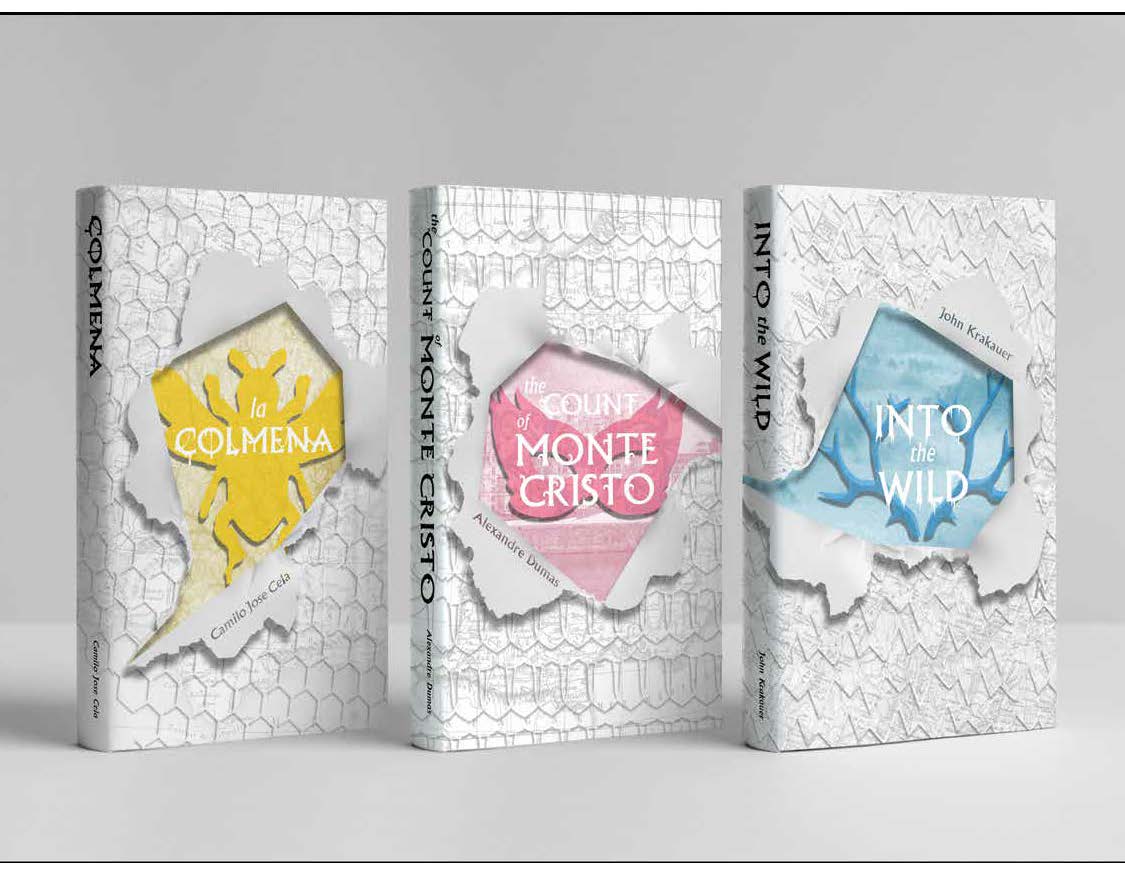 Carter Bruey,
Reimagined Book Covers,
Package Design, Fall 2019