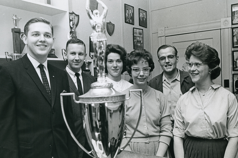 Baylor's debate team in 1963