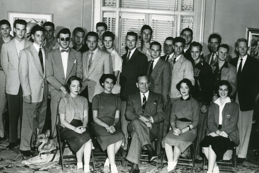 Baylor's 1953 debate team contained future Texas Governor Ann Richards (far left on front row).