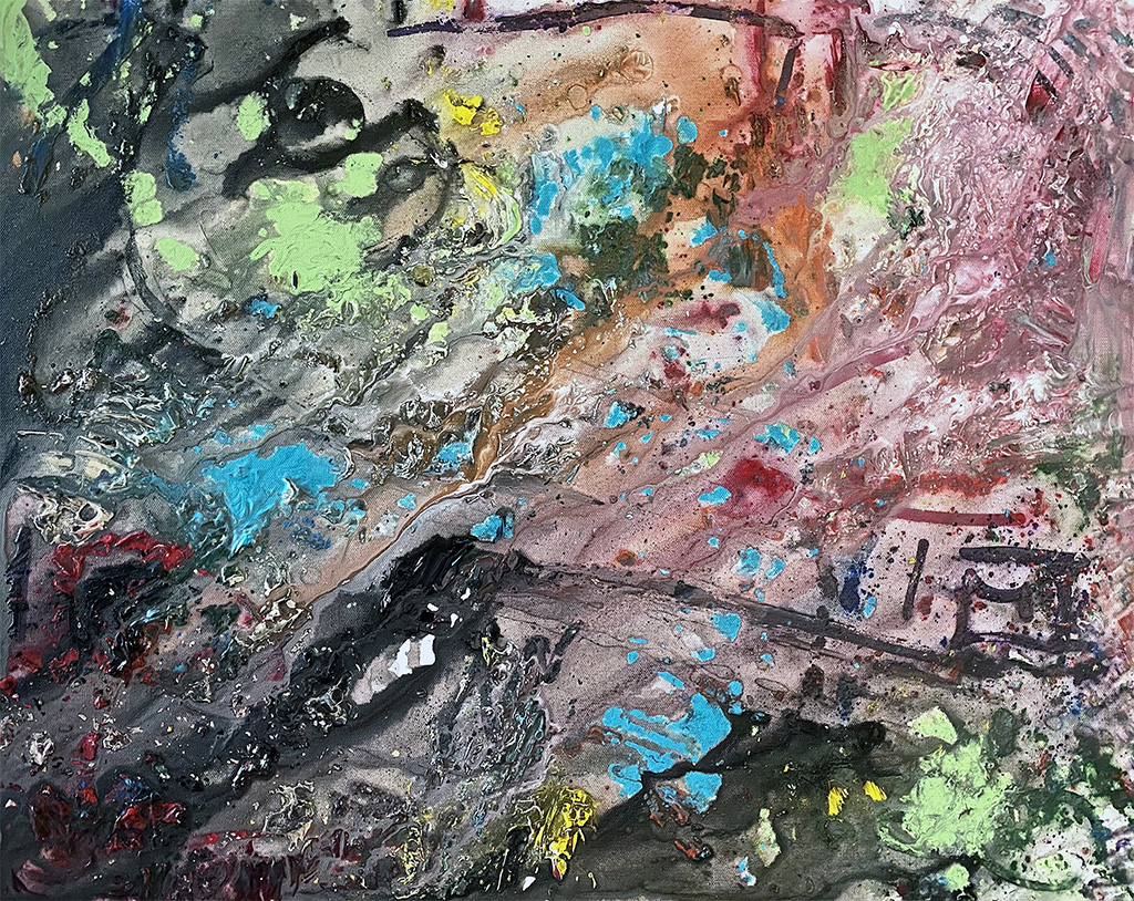 Sarah Willis, Melting Away, September 2020, Acrylic on Canvas, 24