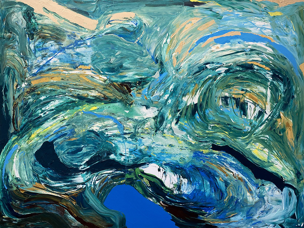 Sarah Willis, The Tide, March 2021, Acrylic on Canvas, 36