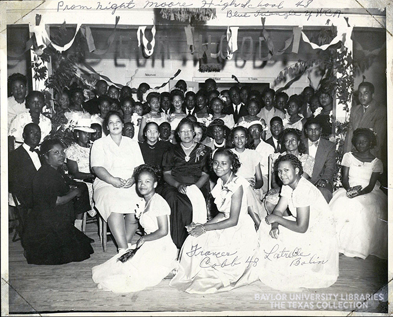 Archival Photo of Prom Night in 1948 at A.J. Moore High