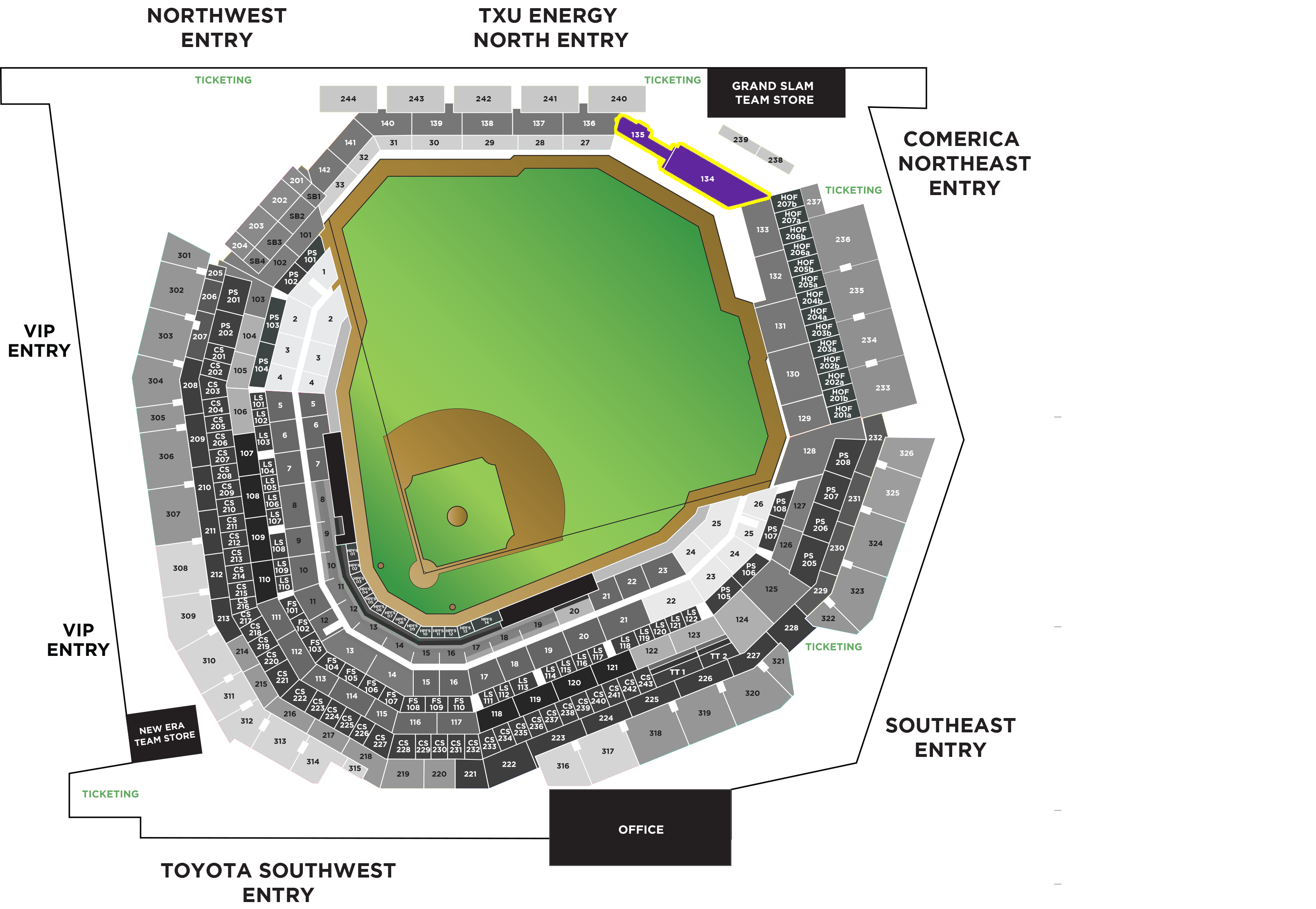 Globe Life Park Seating Chart