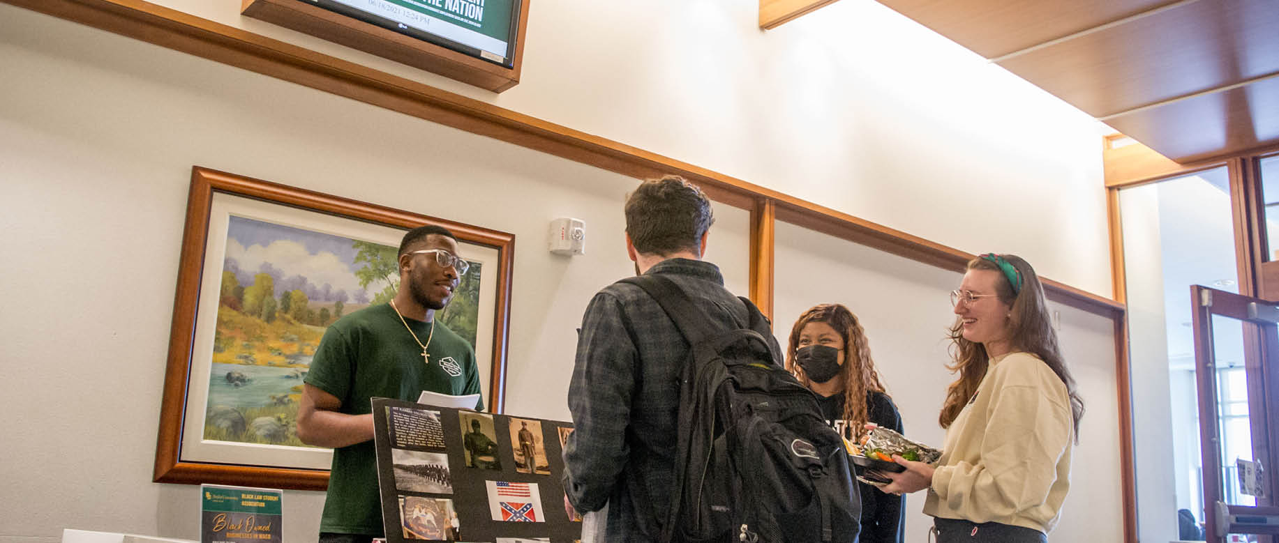 Photo of Baylor Law students Will Onyeike and Vinny Clark