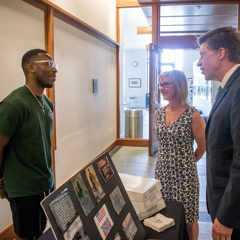 Will Onyeike speaks with Deans Toben and Teague