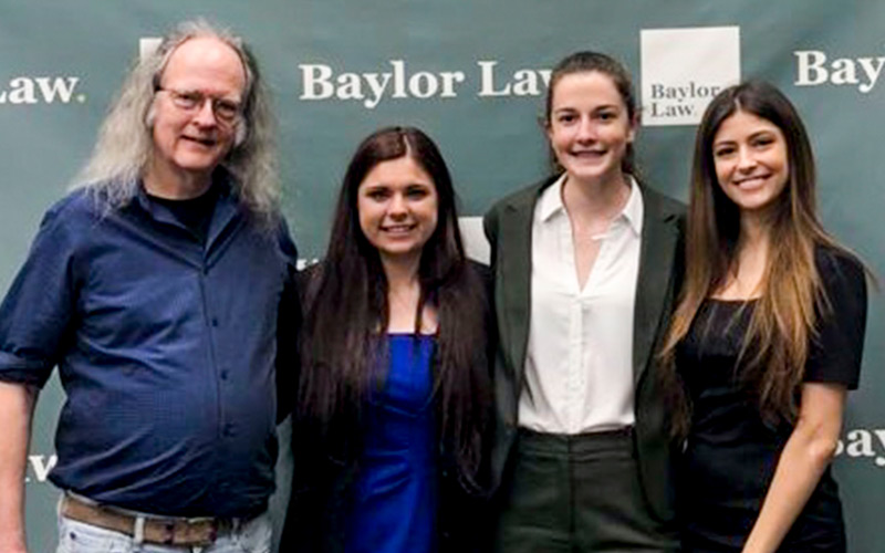 Professor Larry Bates, Alexis K. Winter, Caitlin Ann Huettemann, and Alejandra Garcia Castro