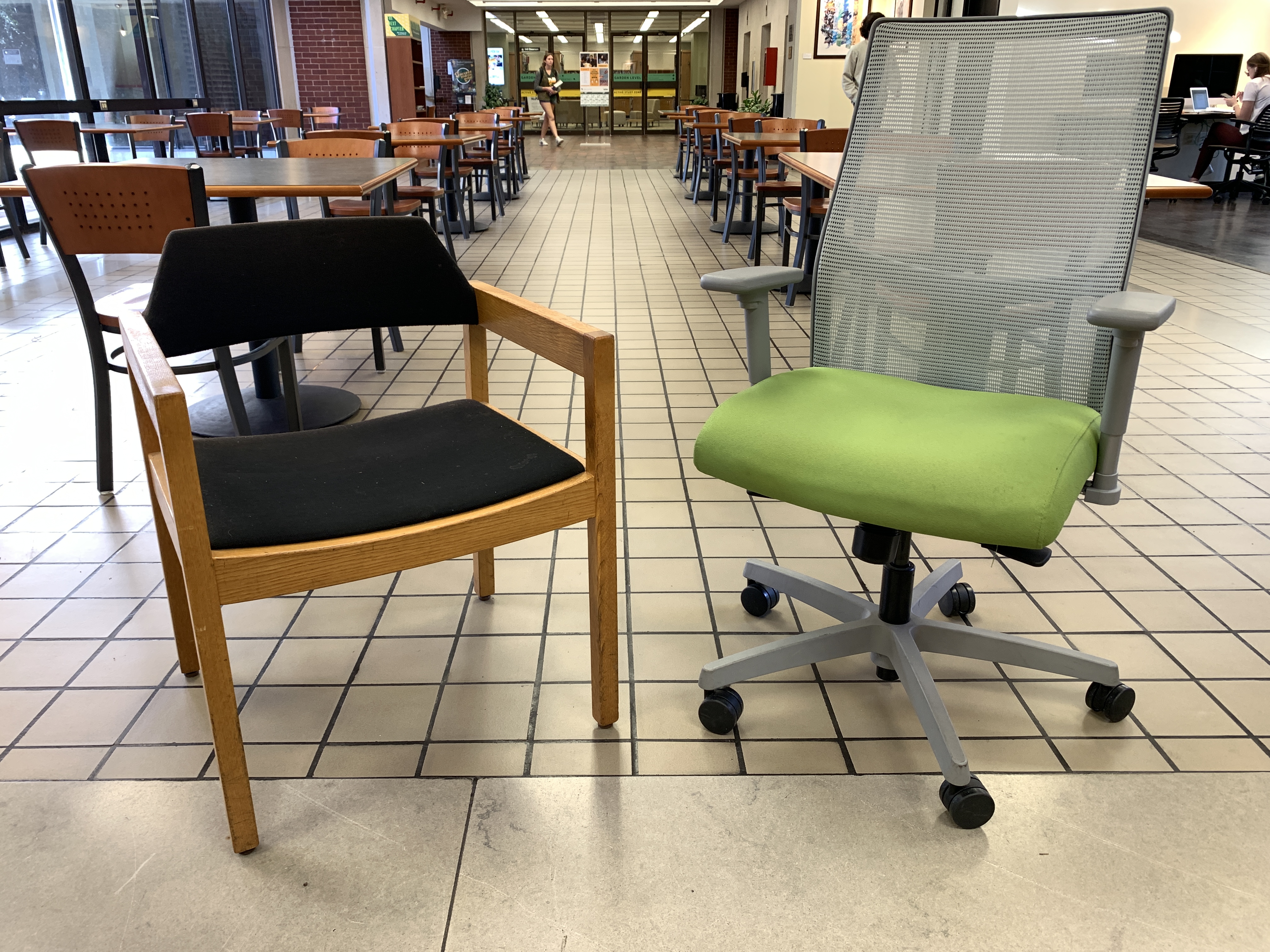side by side comparison of chairs from 1968 to now