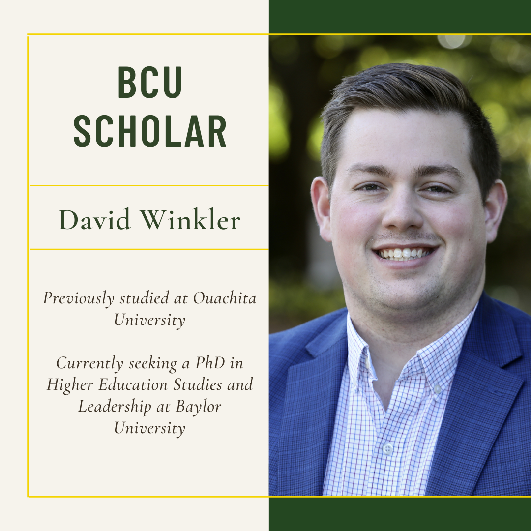 David Winkler BCU Scholar 