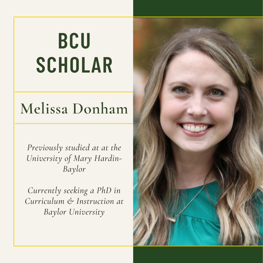 Melissa Donham BCU Scholar
