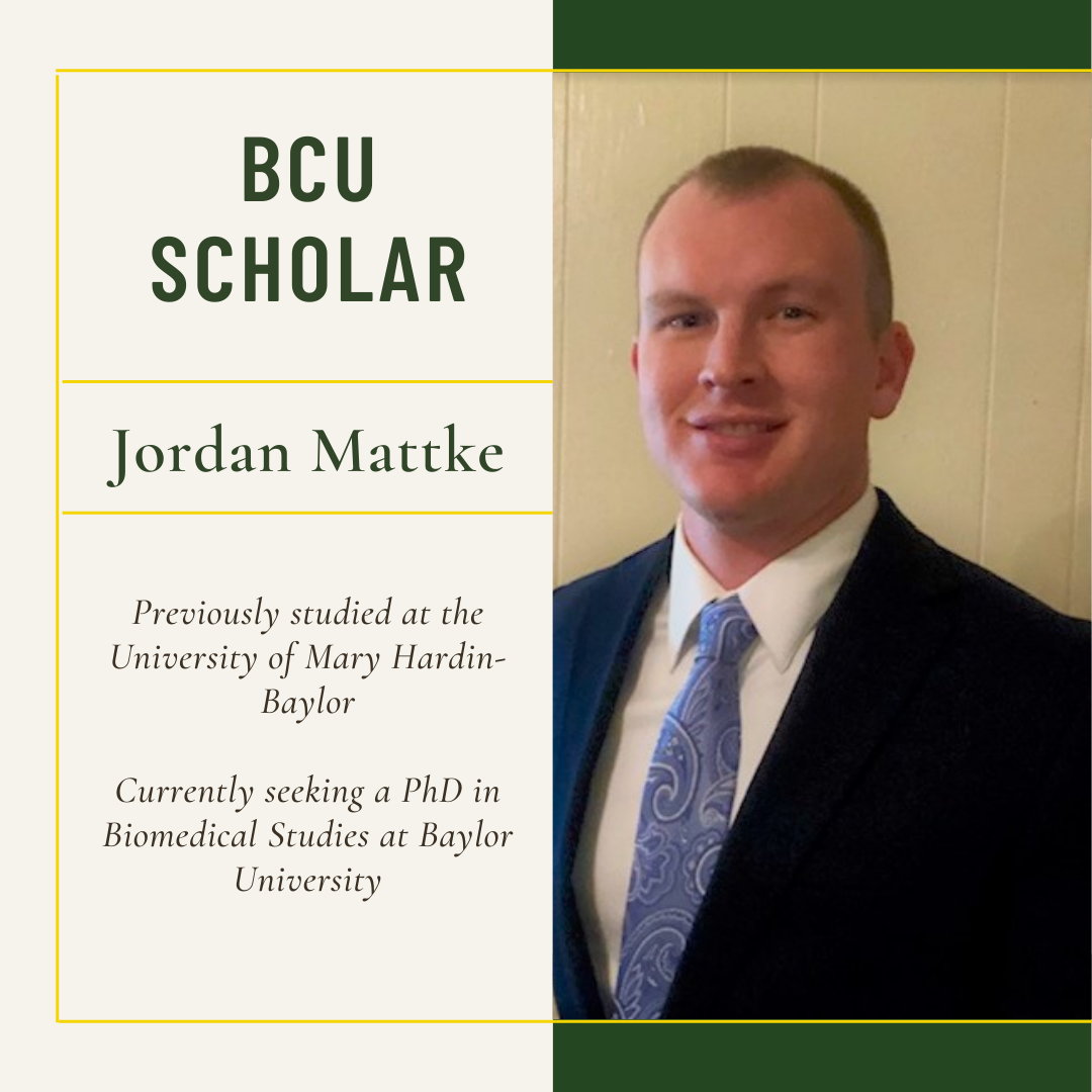 Jordan Mattke BCU Scholar