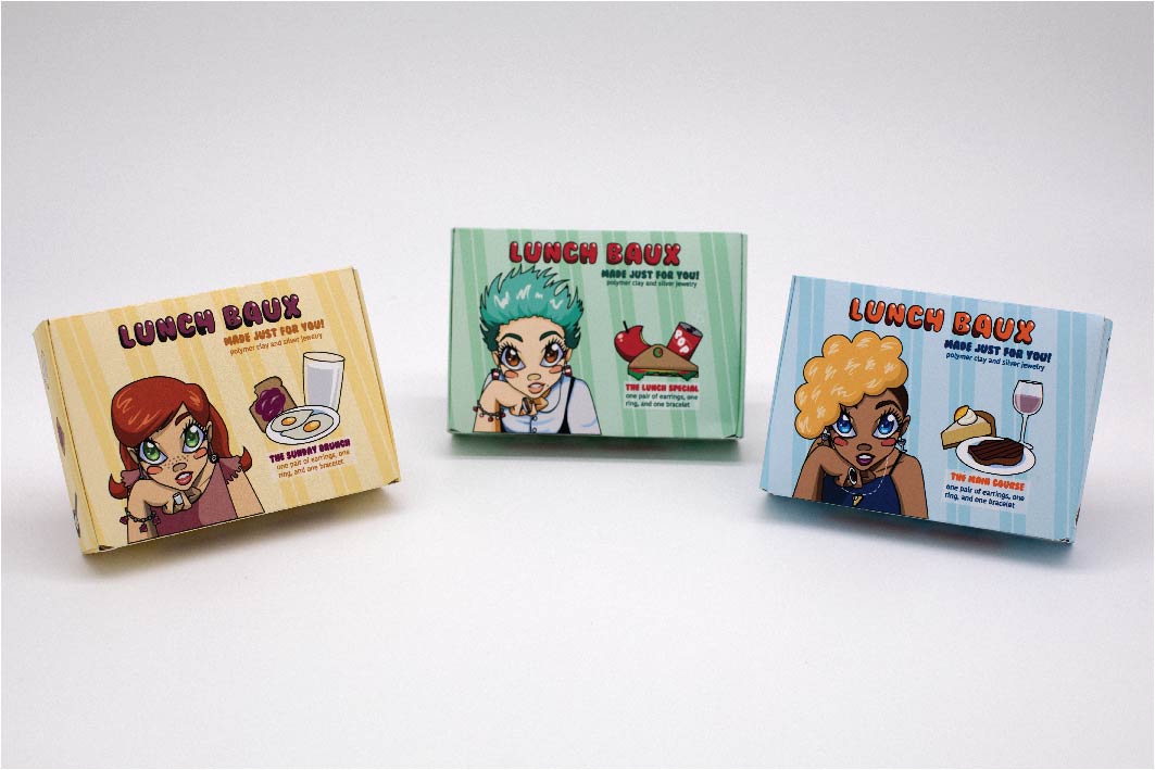 Taylor Fay Sanchez, Lunch Baux Packing Design, Digital Media, 2020, 10.75in. x 10.75in.