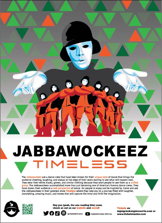 Taylor Fay Sanchez, Jabbawockeez Poster, Digital Media, 2021, 14.5in. x 20in.
