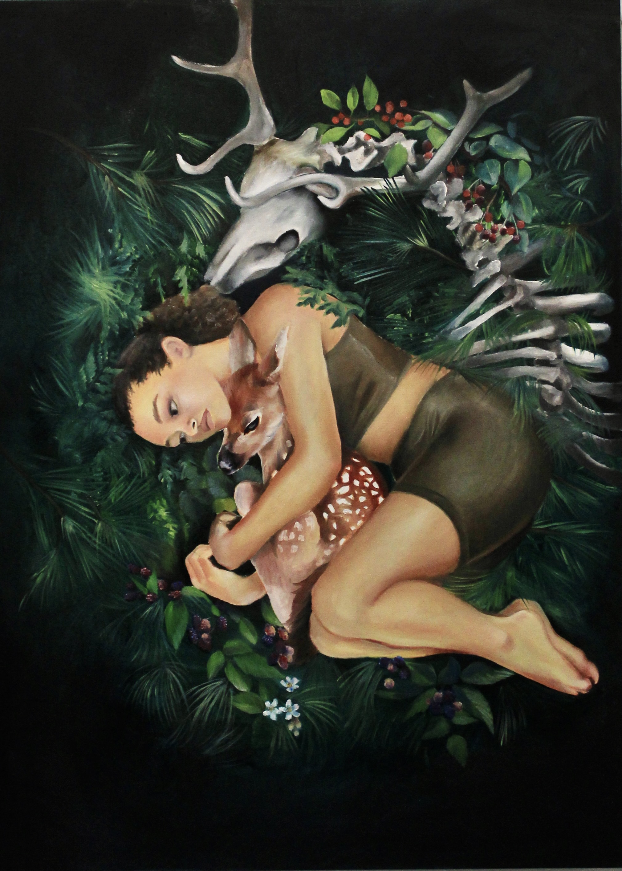 Allison German, Absent Father, Oil on Canvas, 2021, 48in. x 36in.