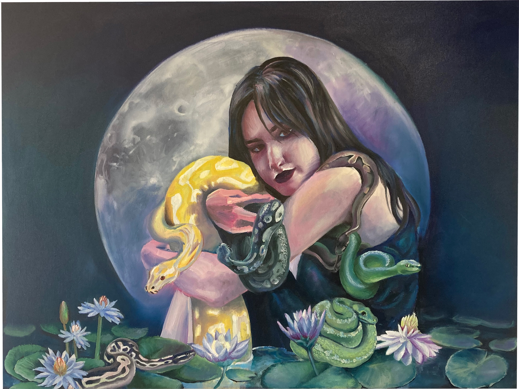 Allison German, Nocturne, Oil on Canvas, 2021, 30in. x 40in.
