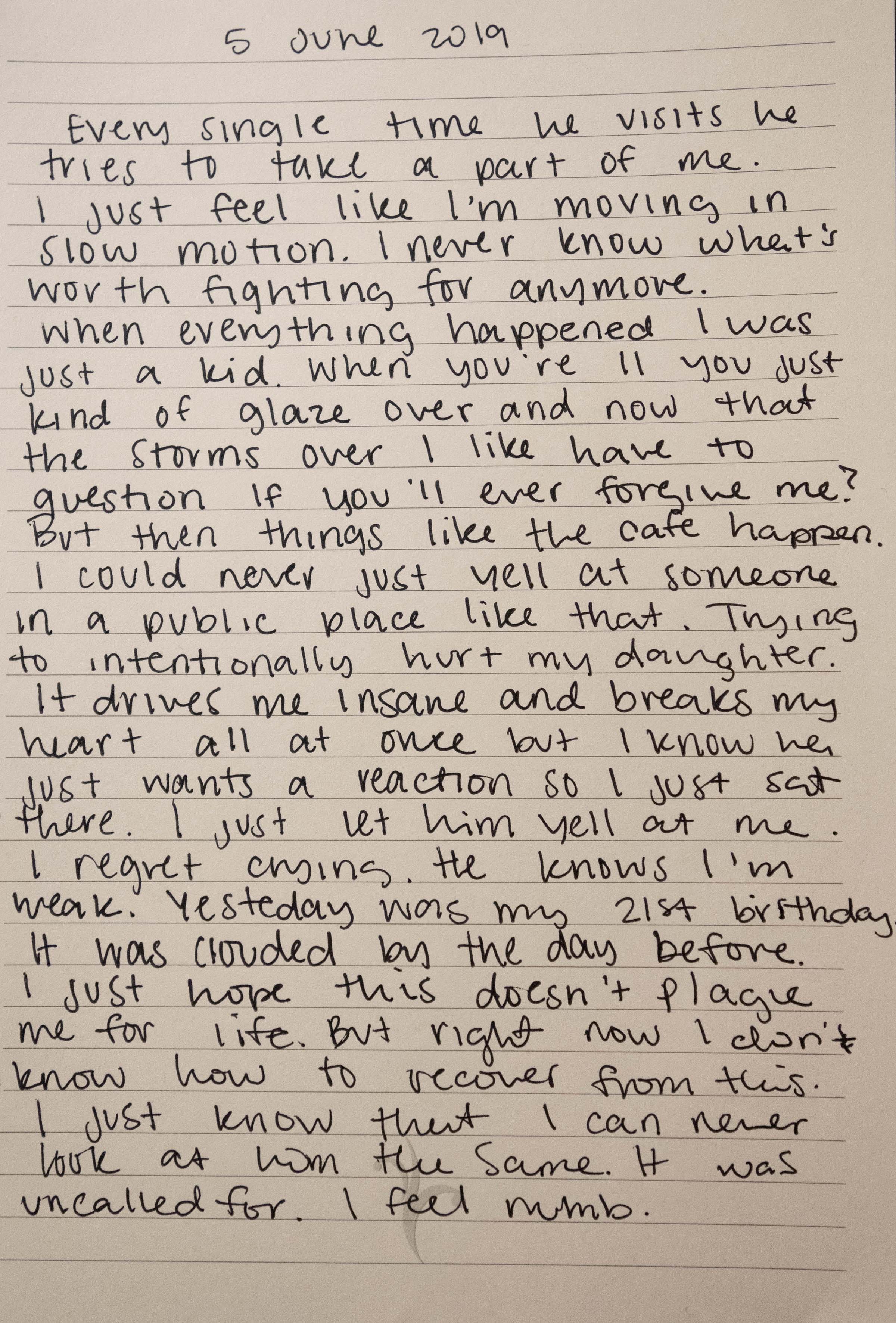 Samantha Blackburn, Journal Entry II, Archival Pigment Print, 2021, 11in. x 14in.