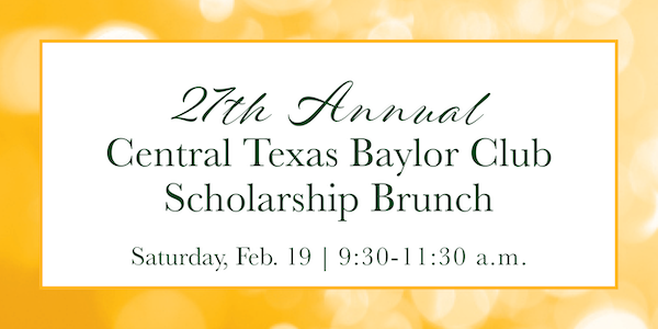 Central Texas Baylor Club Scholarship Brunch Banner