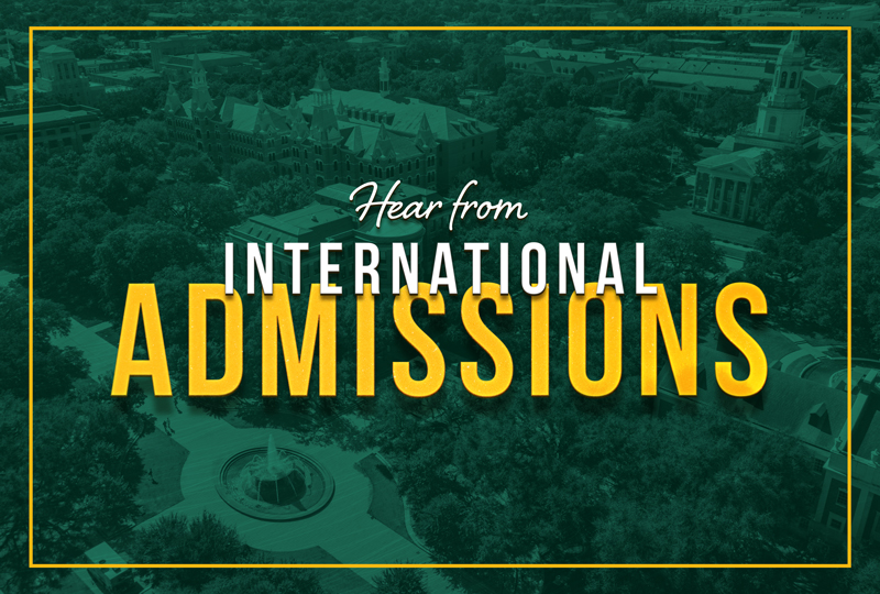 Hear from International Admissions
