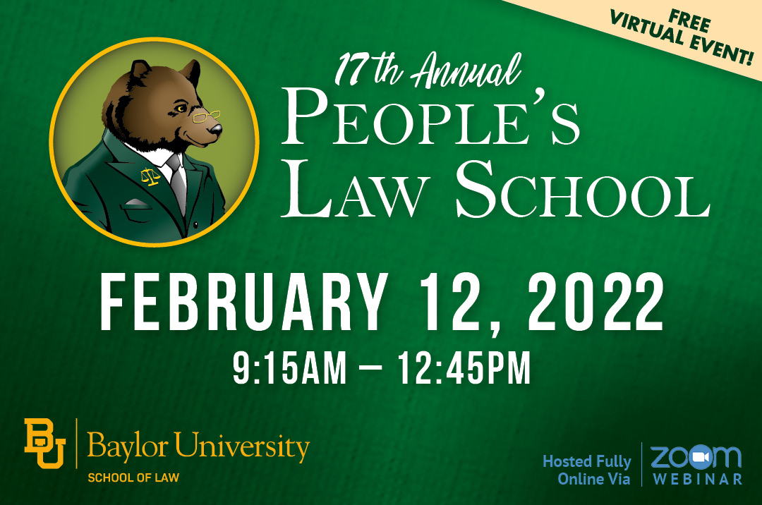 People's Law School Flyer