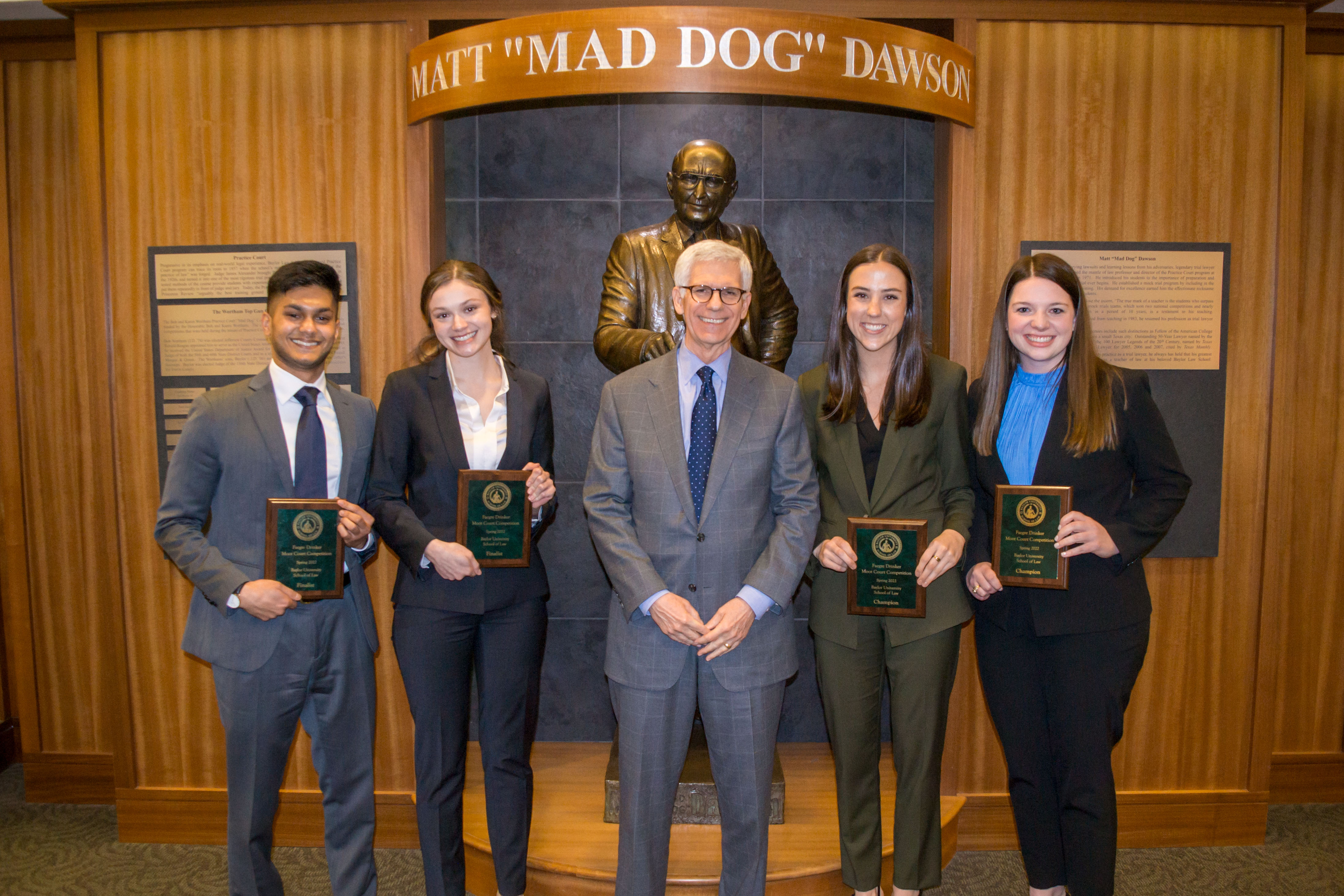 Photo of Winners from the Spring Moot Court Competition