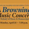A Browning Music Concert (April 25)