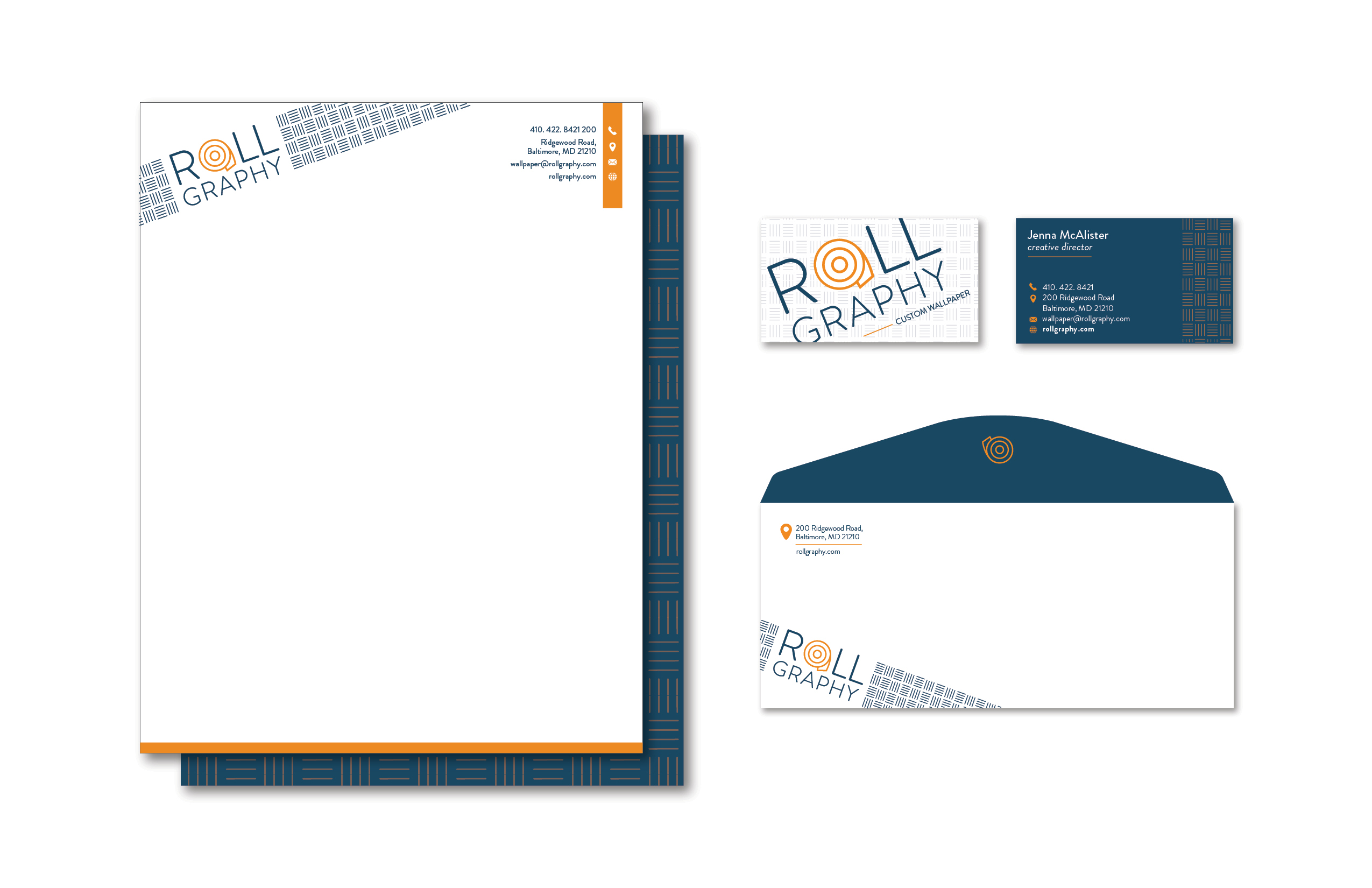 RollGraphy Brand Identity<br>2022<br>Epson InkJet Print<br>15 x 20