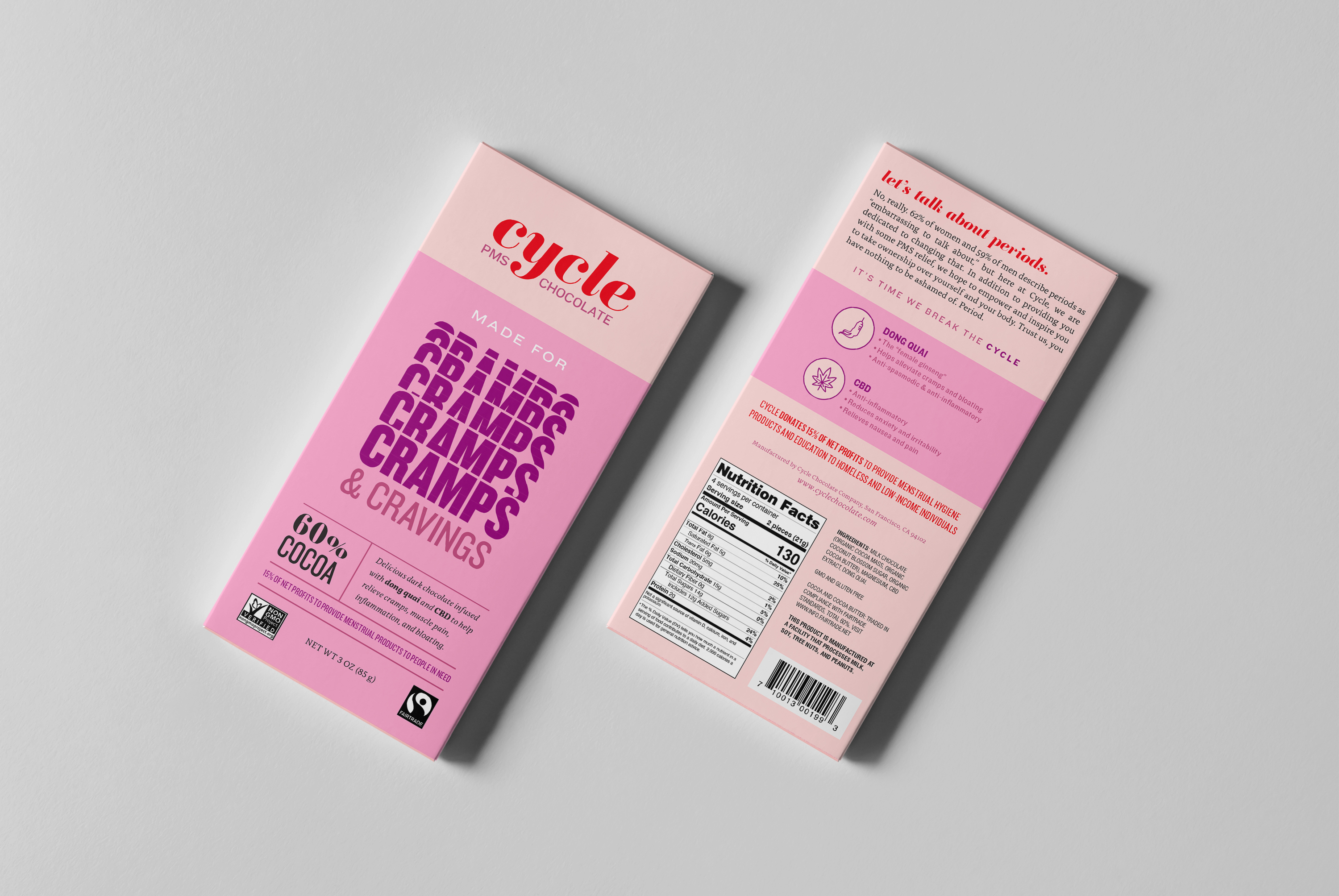 Cycle: PMS Chocolate Bars Cramps<br>2022<br>Epson InkJet Print<br>6 x 9 x 2.5