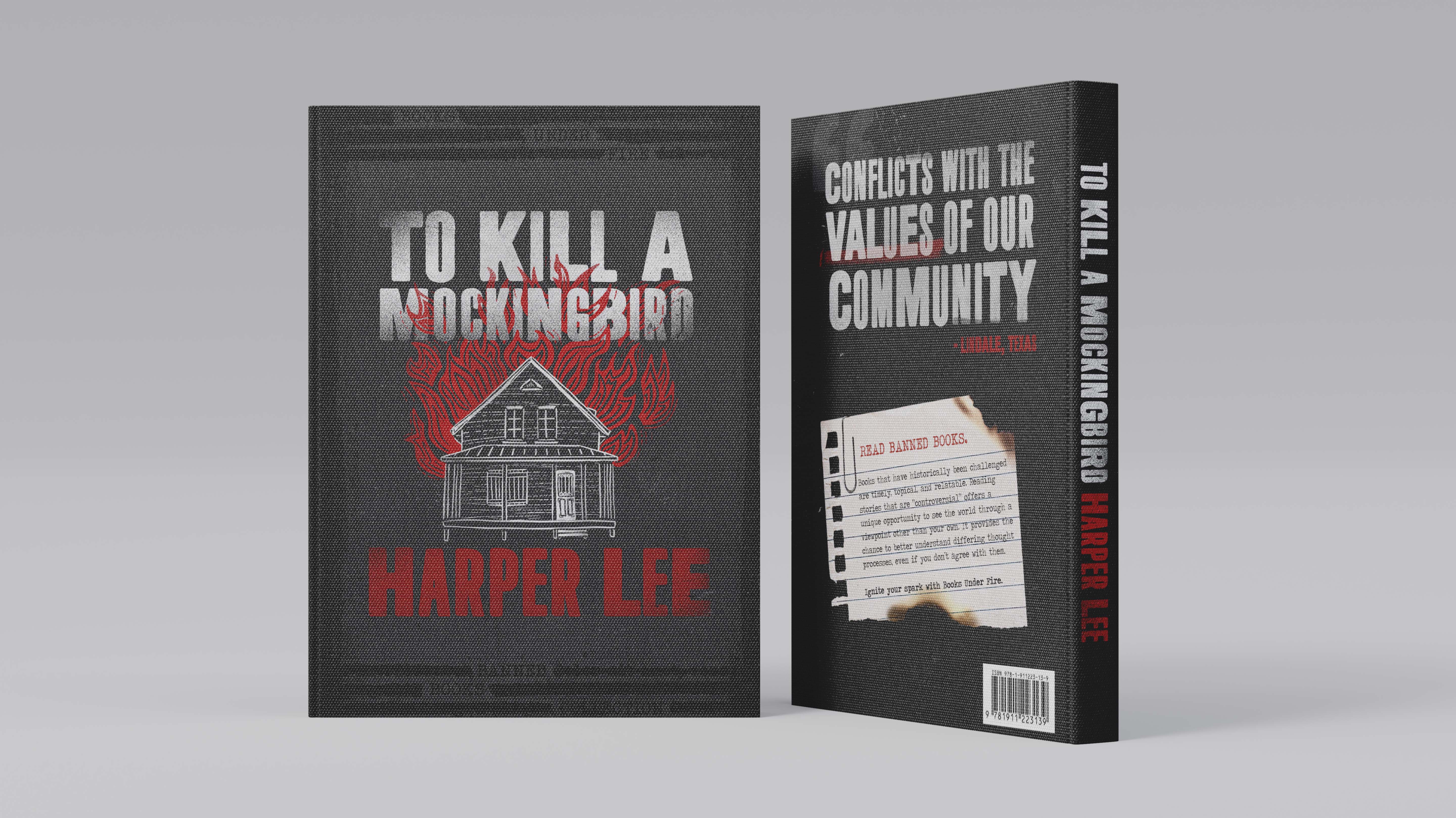 Books Under Fire: Banned Books Collection Mockingbird<br>2022<br>Epson InkJet Print<br>9.5 x 16 x 16
