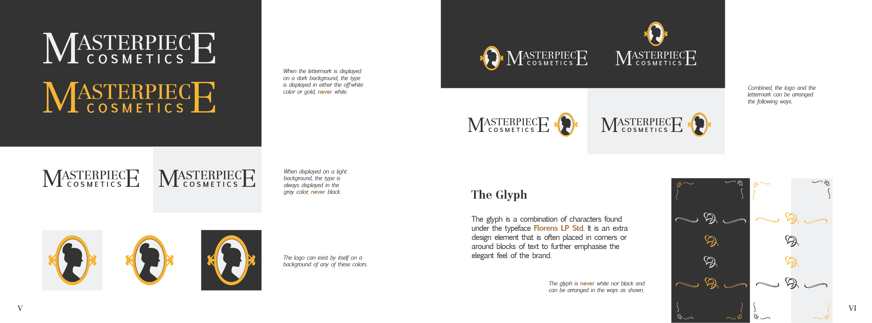 Masterpiece Cosmetics Brand Guidelines <br>2022<br>Epson InkJet Print<br>7 x 9.5