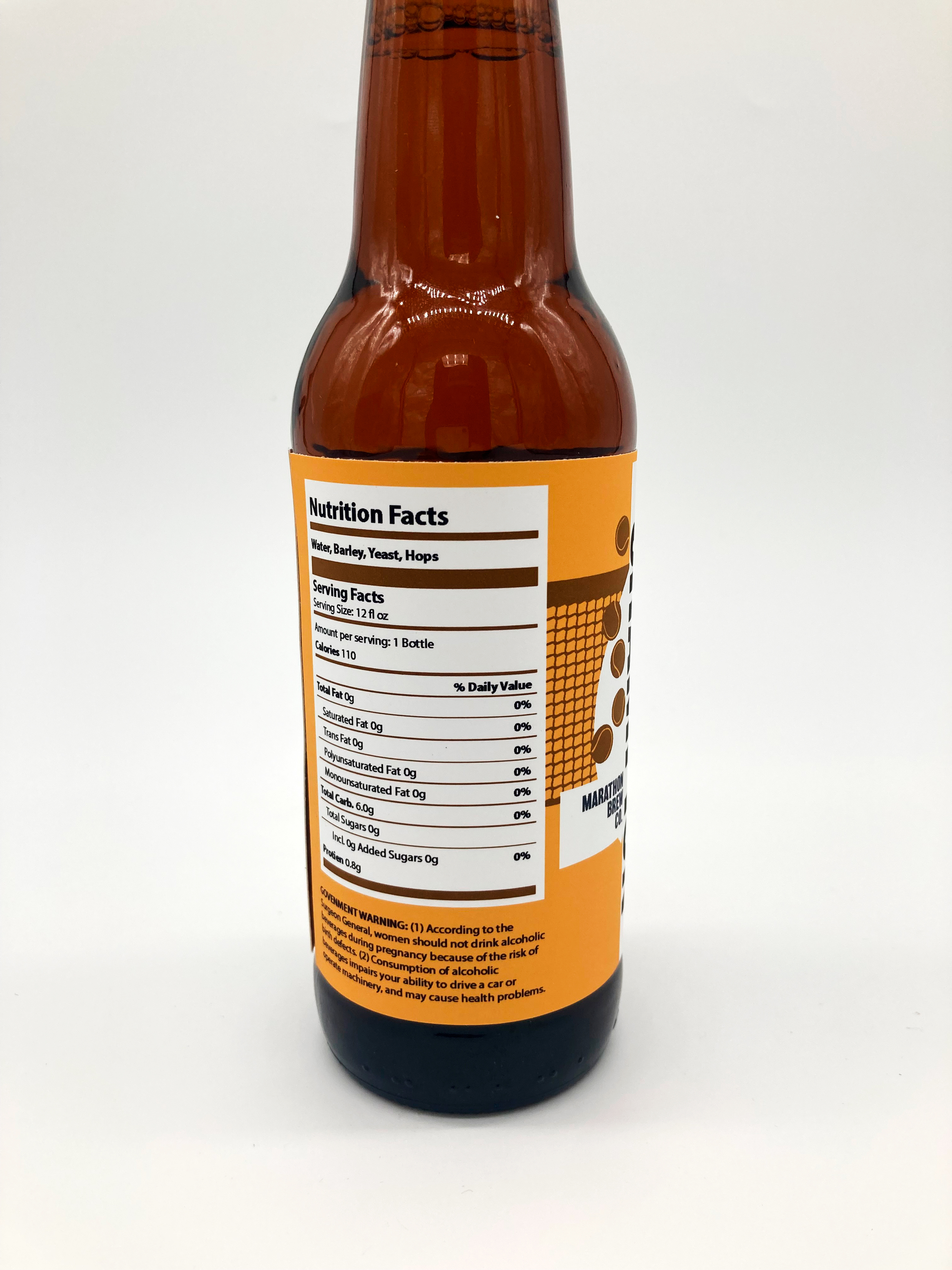 Marathon Brew Co Package Design Label View<br>2022<br>EPSON Inkjet Print<br>9.5 x 3 x 9.5