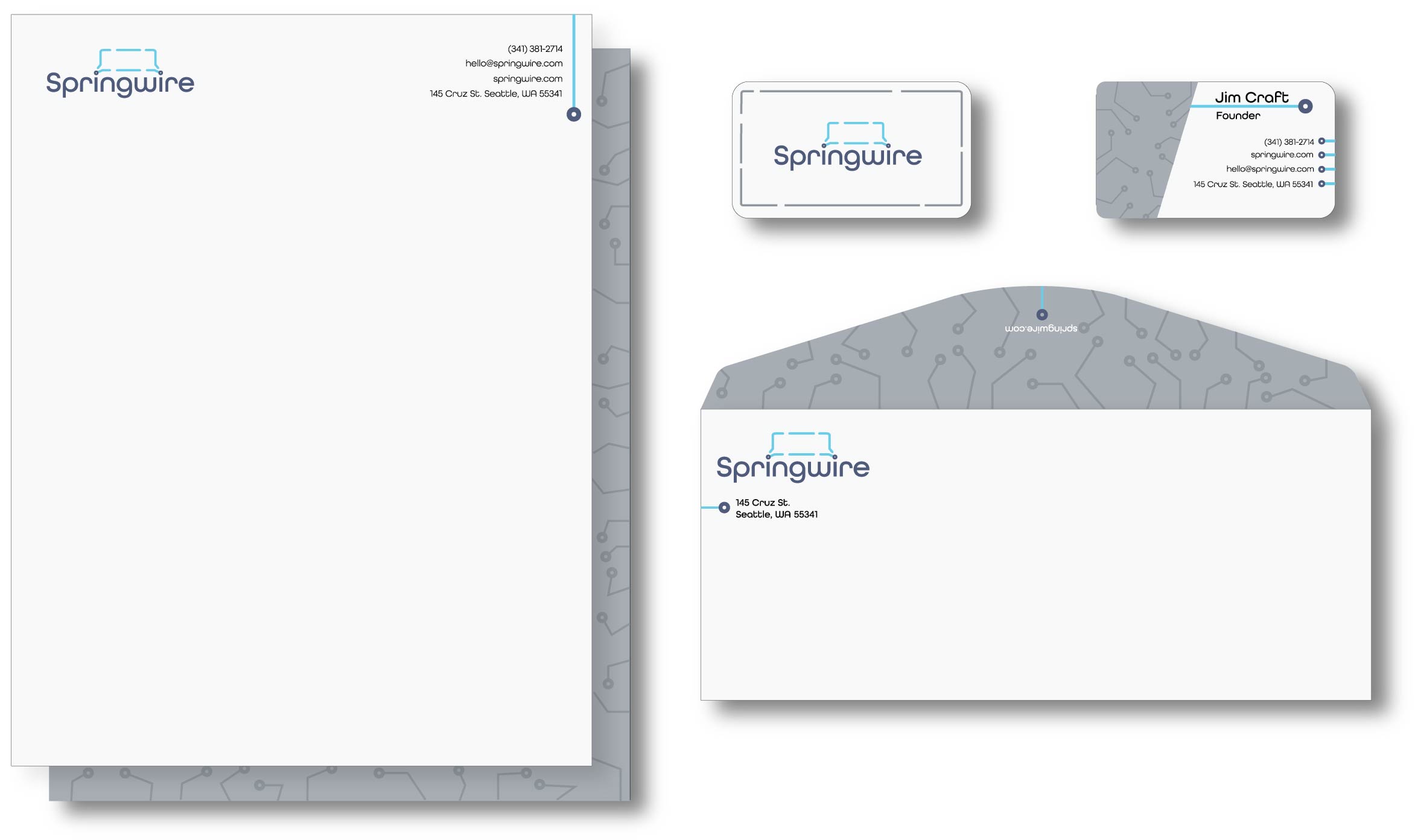 Springwire Brand Identity <br>2022<br>EPSON Inkjet Print<br>13 x 19