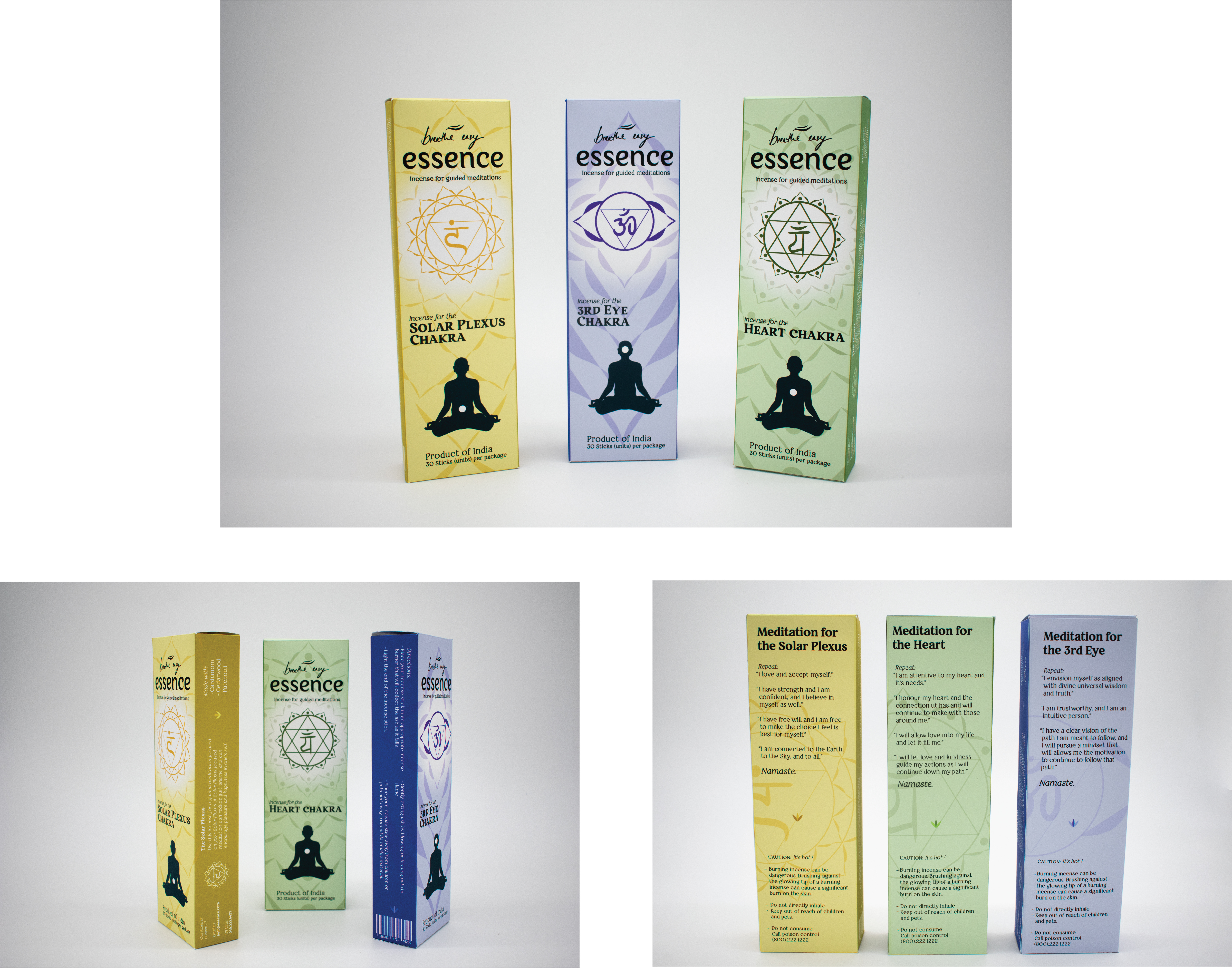Essence Incense for Meditation <br>2022<br>Adobe Illustrator<br>11.5 x 2.75 x 1.5