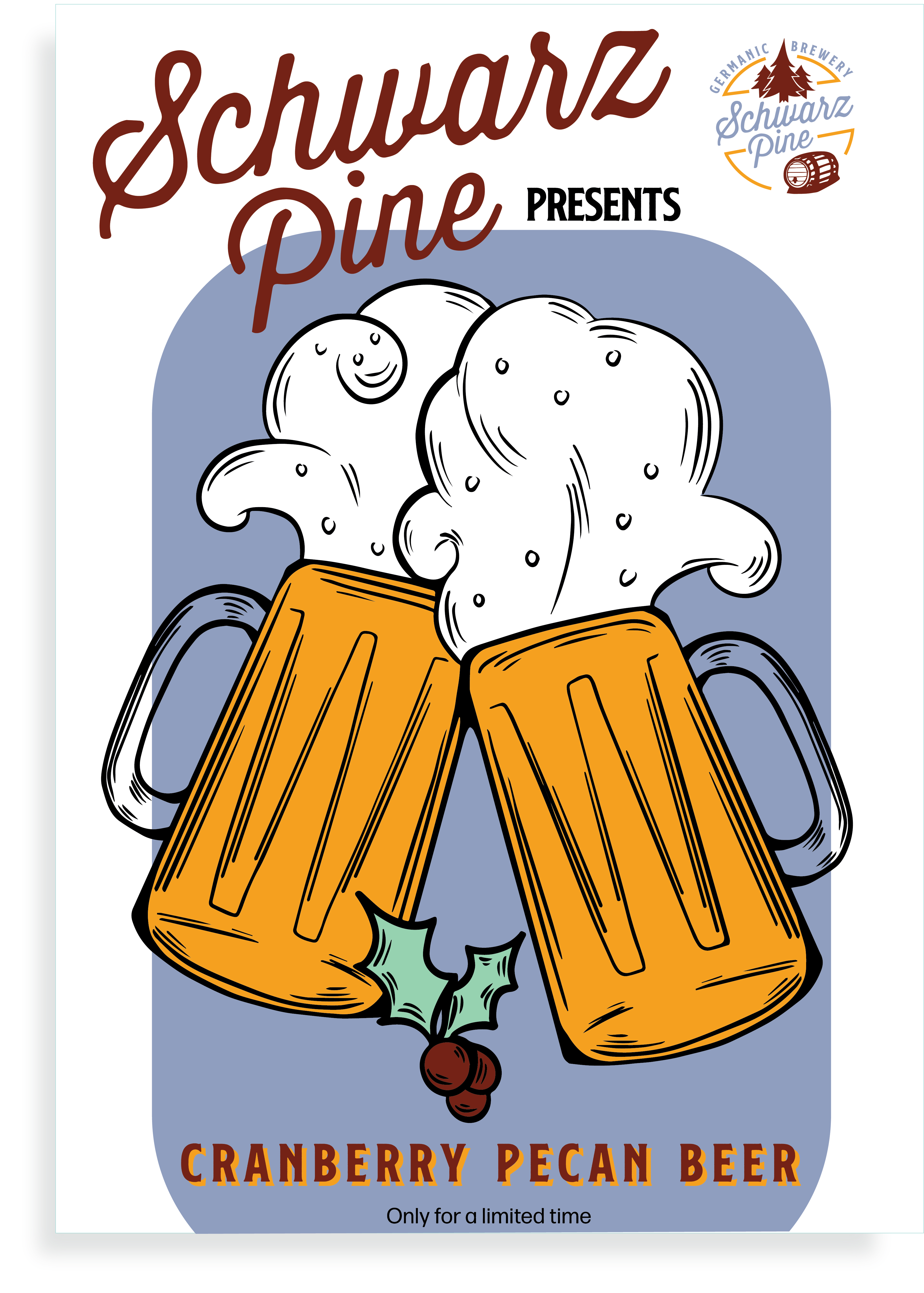 Schwarz Pine Promotional Poster <br>2020<br>Adobe Illustrator <br>24 x 16