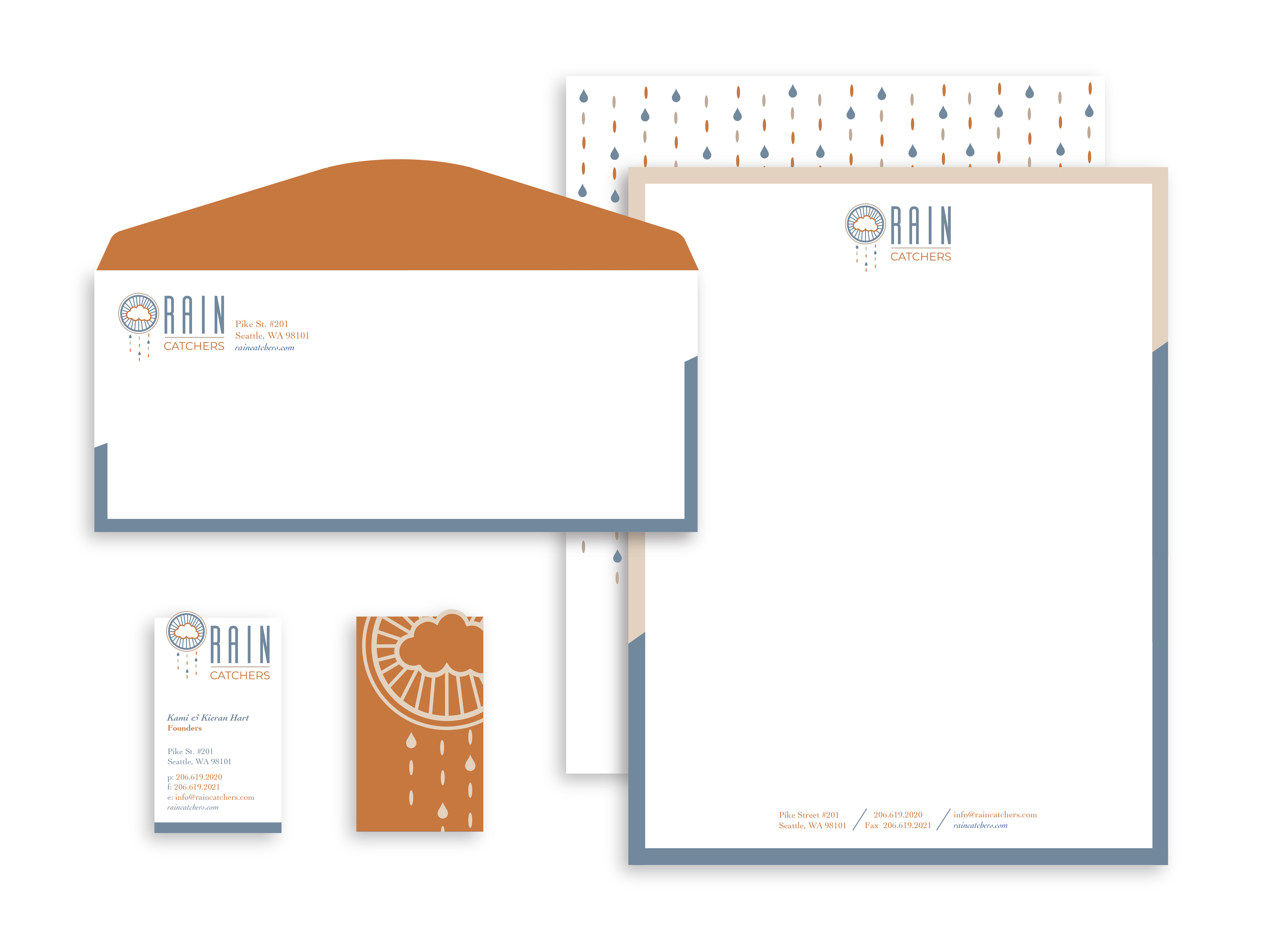 Rain Catchers Brand Identity<br>2022<br>Epson InkJet Print<br>20 x 15