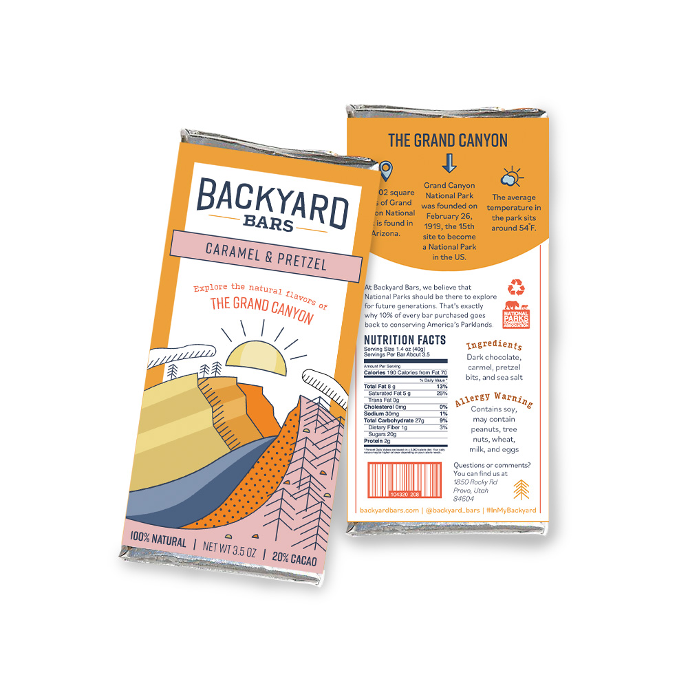 Backyard Bars Package Design Grand Canyon<br>2022<br>Epson Inkjet Print<br>6.75 x 9