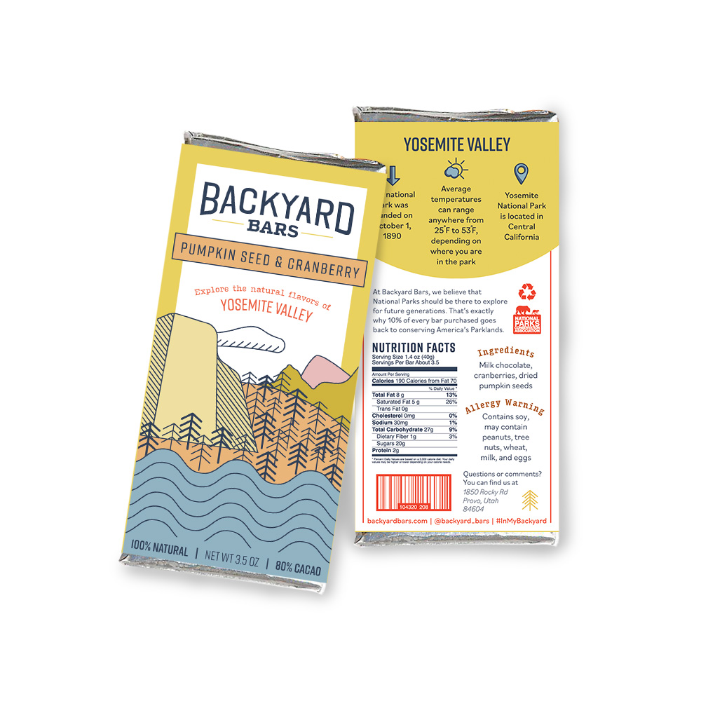 Backyard Bars Package Design Yosemite<br>2022<br>Epson Inkjet Print<br>6.75 x 9