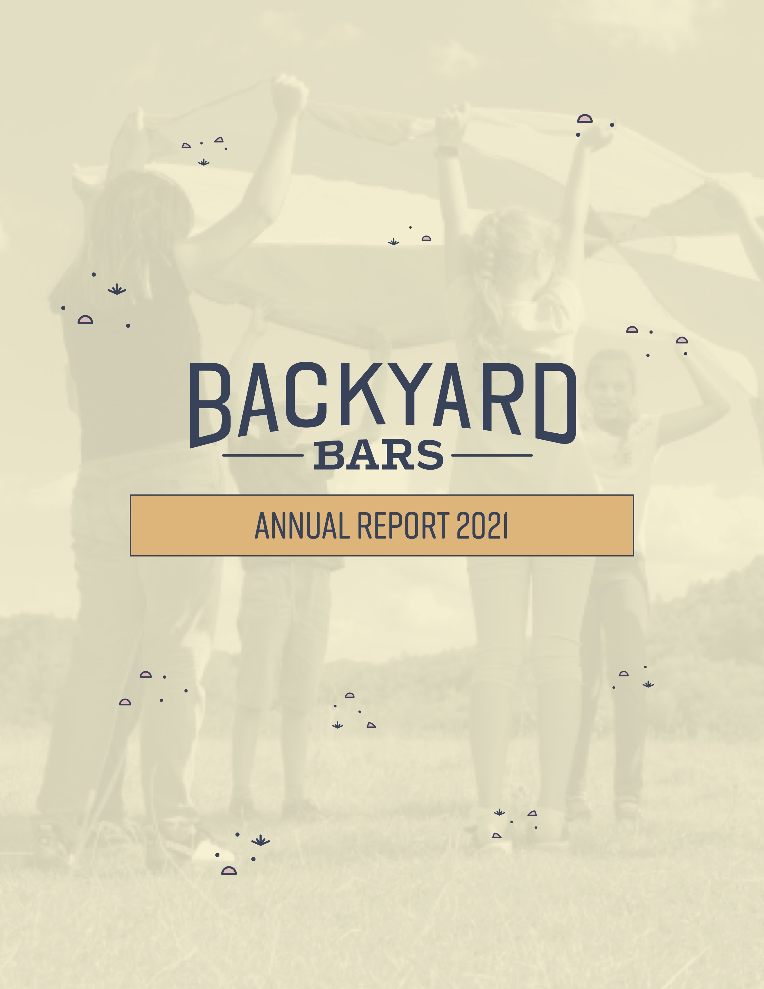 Backyard Bars Annual Report Cover<br>2022<br>Epson Inkjet Print<br>11 x 8.5