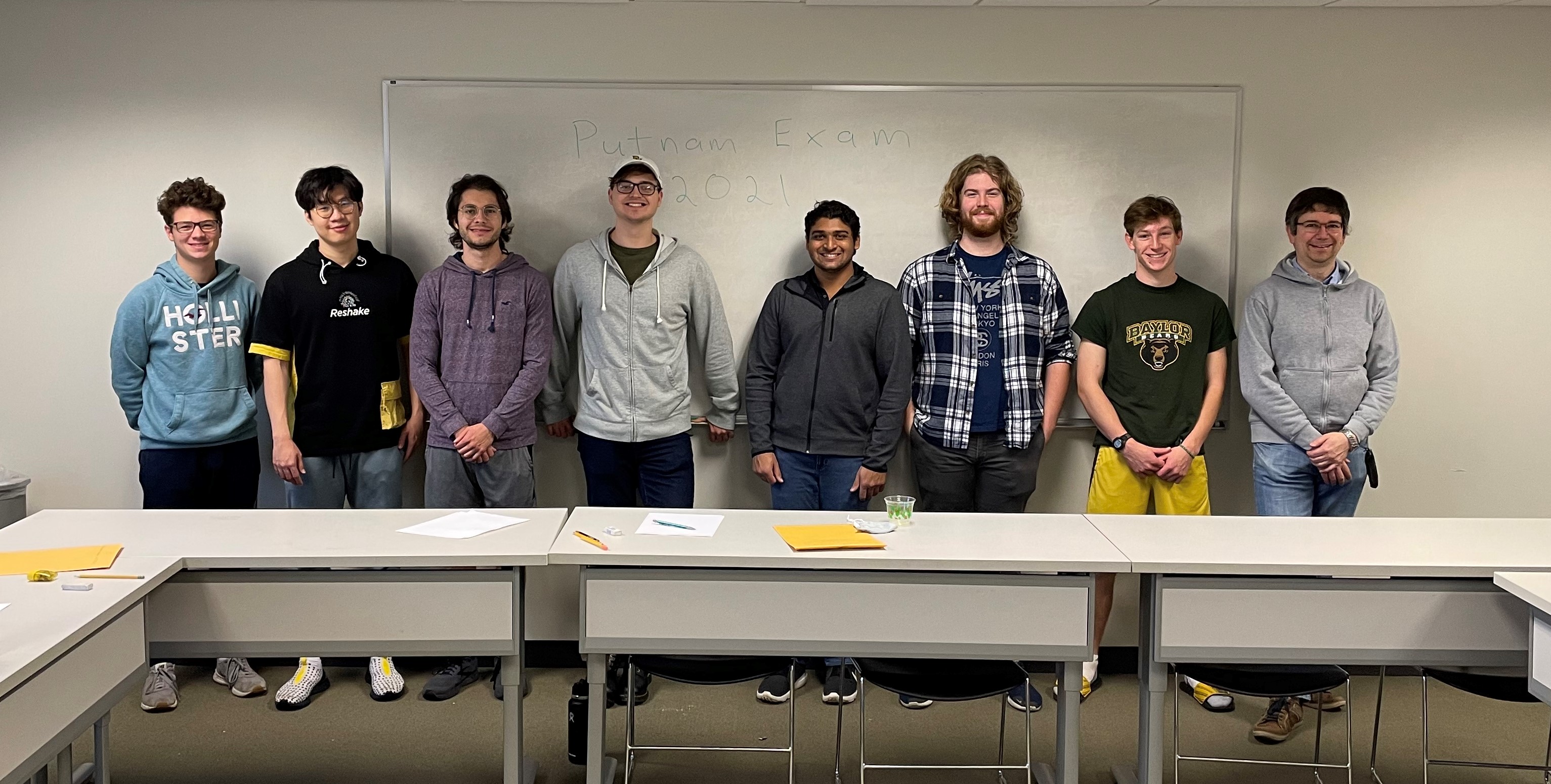 Pictured are members of the 2021 Baylor University Putnam Exam Team.