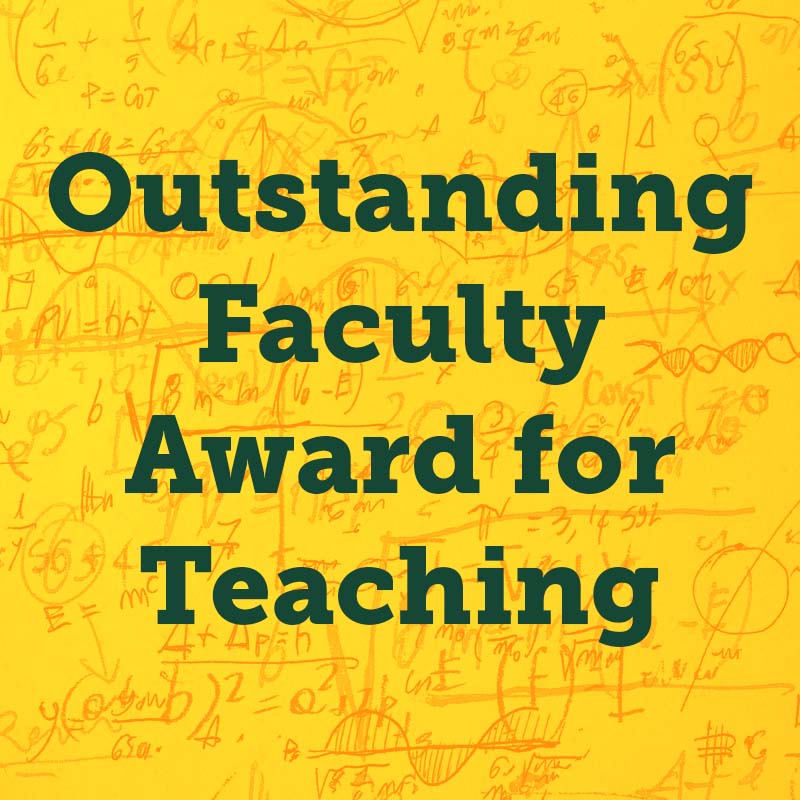 Outstanding Faculty Award for Teaching Graphic