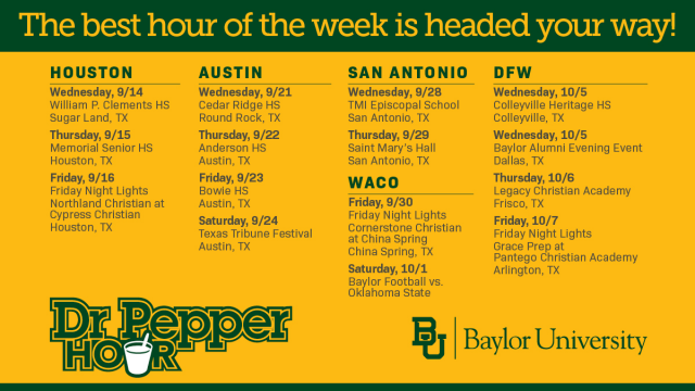 Full-Size Image: Dr Pepper Hour Tour Fall 2022 Schedule