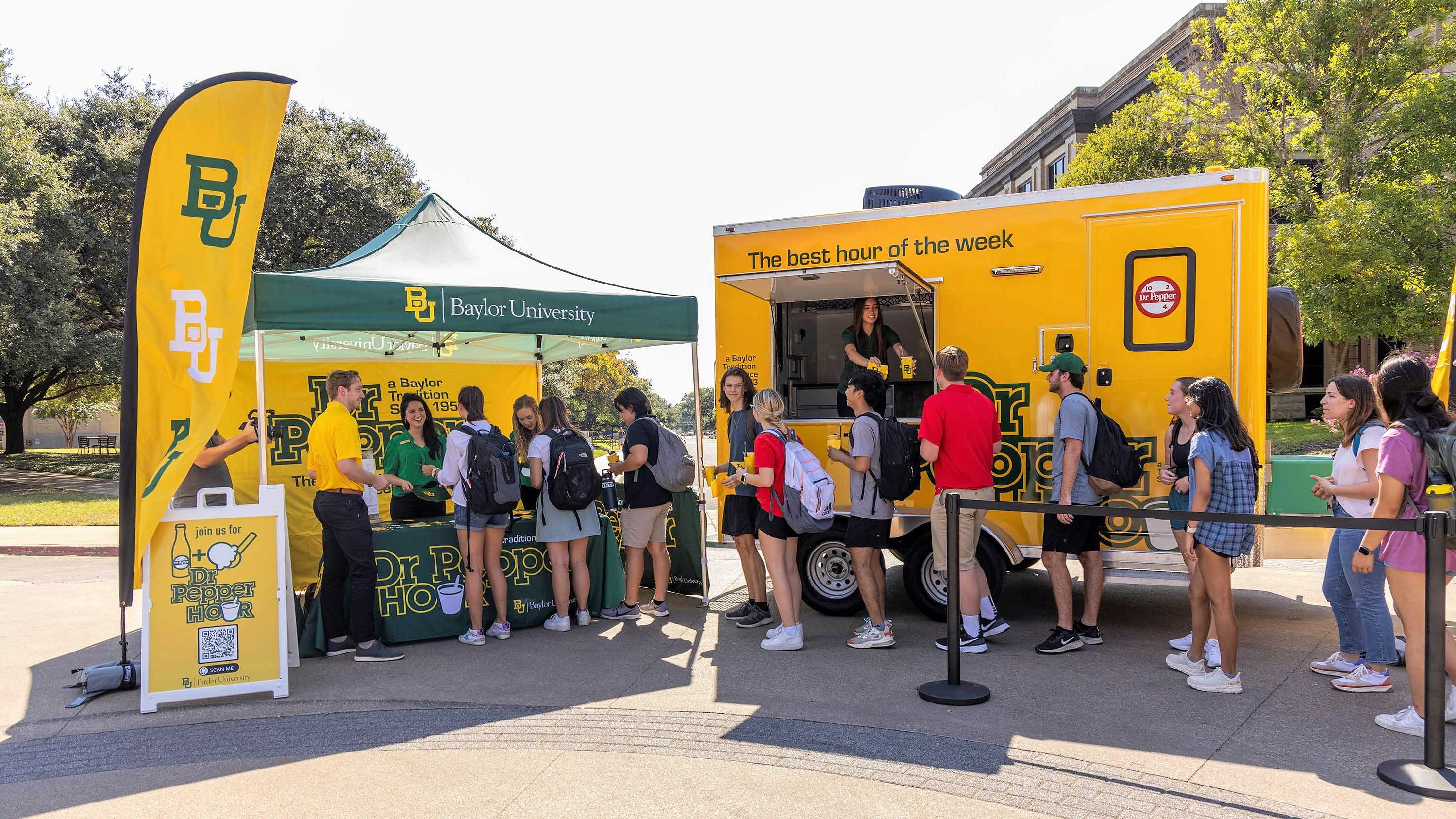 Baylor’s Dr Pepper Hour Tour Visits Austin High Schools, Texas Tribune