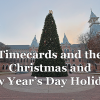 University Holidays & Timecards