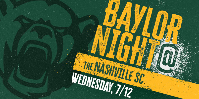 Baylor Night at the Nashville SC, July 12