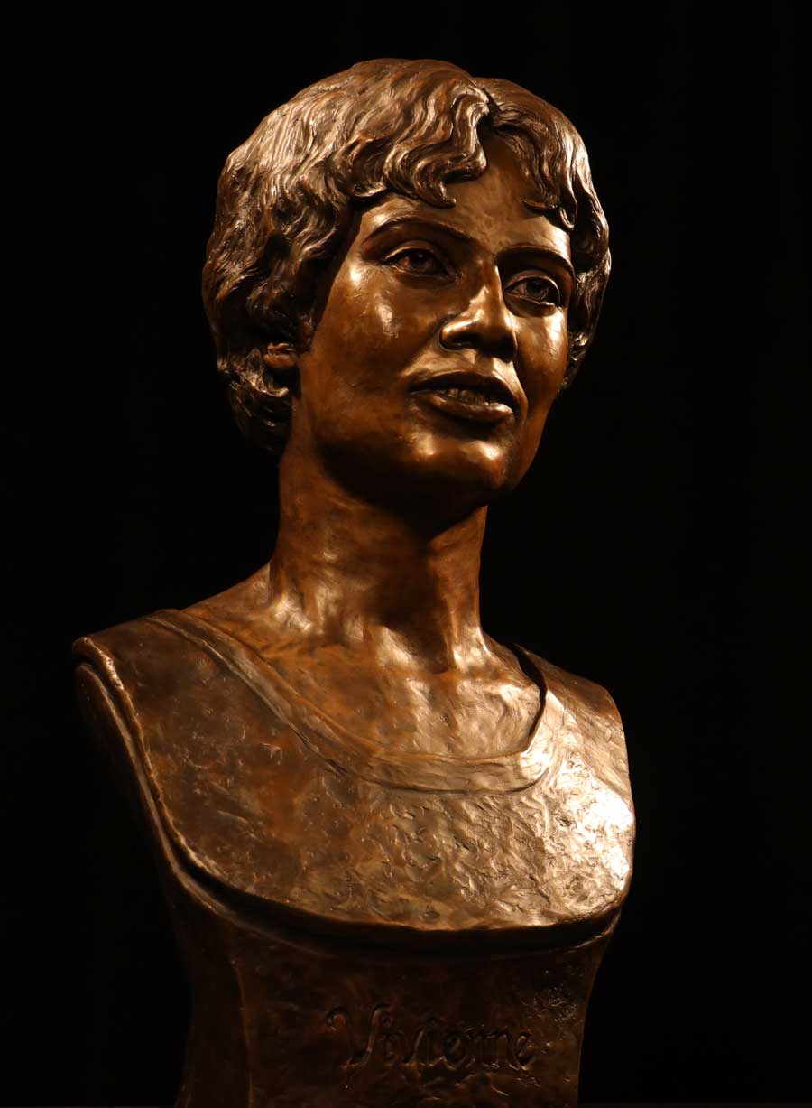 Dr. Vivienne Malone-Mayes is being honored with a 22-inch bronze bust.