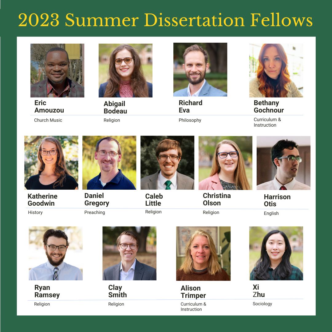 headshots of the 2023 Summer Dissertation Fellows