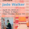 Guest Fiber Artist Jade Walker visits Professor Tina Linville's Fiber Art Class