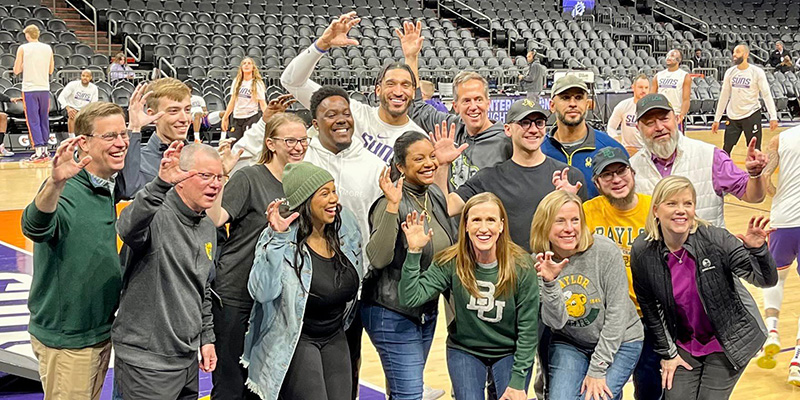 Baylor Family at professional sporting events