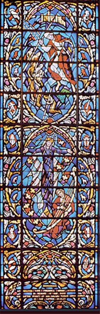 Stained Glass-Saul, Lower Section