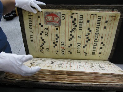 photo of open page in codex   [photo by Ann Claire Payne]